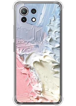 Чохол силіконовий протиударний с посиленими кутами на телефон xiaomi mi 11 lite пастель "3981sp-2281-58250"