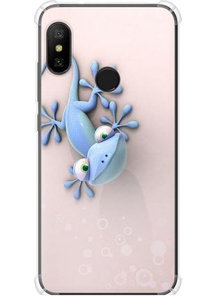 Чохол силіконовий протиударний с посиленими кутами на телефон xiaomi mi a2 lite гекончик "1094sp-1522-58250"