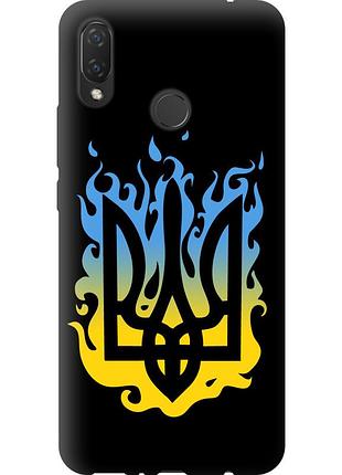 Чехол tpu патриотический на телефон huawei p smart plus герб v1 "5258b-1555-58250"
