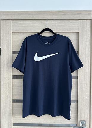 Оригінальна футболка nike men’s t-shirt “big logo” dark blue
