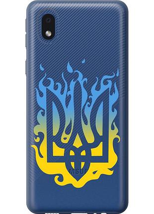 Чехол силиконовый патриотический на телефон samsung galaxy a01 core a013f герб v1 "5258u-2065-58250"