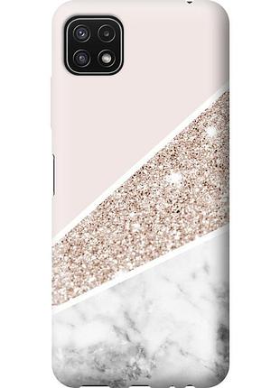 Чохол силіконовий на телефон samsung galaxy a22 5g a226b пастельний мармур "4342u-2581-58250"
