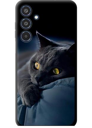 Чохол tpu на телефон samsung galaxy m35 5g димчастий кіт "825b-3738-58250"