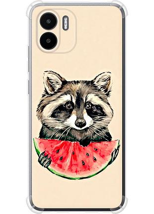 Чохол силіконовий протиударний с посиленими кутами на телефон xiaomi redmi a1 єнотик з кавуном "4605sp-2768-58250"