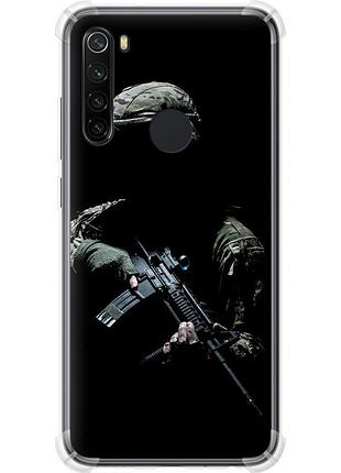 Чехол силикон с усиленными углами патриотический на телефон xiaomi redmi note 8 защитник v3 "5226sp-1787-58250"