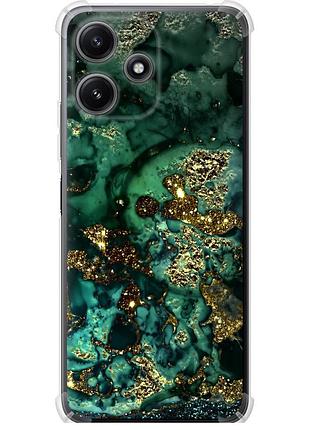 Чохол силіконовий протиударний с посиленими кутами на телефон xiaomi redmi 12 5g мармур золото багатство "5419sp-3194-58250"