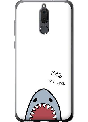 Чехол силиконовый на телефон huawei mate 10 lite акула "4870u-1240-58250"
