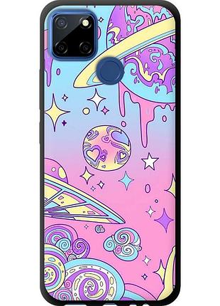 Чехол tpu на телефон realme c12 розовая галактика "4146b-2240-58250"