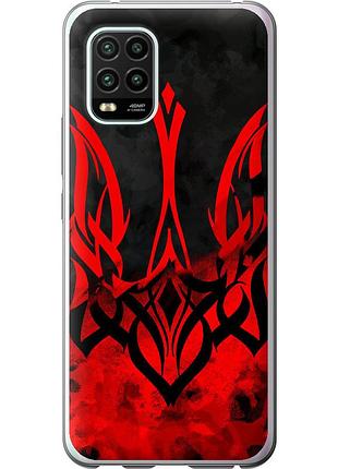 Чехол 2d пластиковый патриотический на телефон xiaomi mi 10 lite герб украины v2 "5312t-1924-58250"