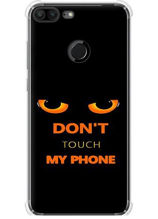 Чохол силіконовий протиударний с посиленими кутами на телефон huawei honor 9 lite донт тач зе фон "4261sp-1359-58250"