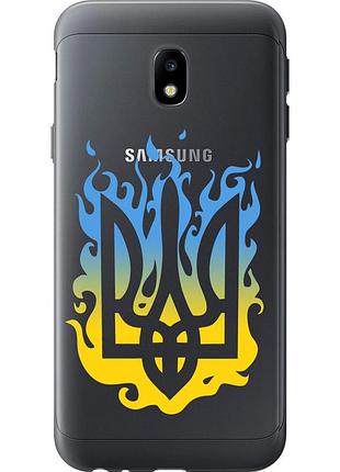 Чехол силиконовый патриотический на телефон samsung galaxy j3 (2017) герб v1 "5258u-650-58250"