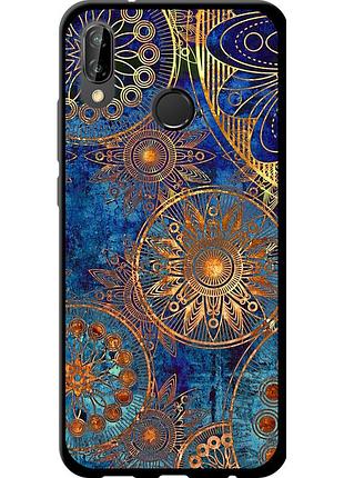 Чохол tpu на телефон huawei p20 lite золотий візерунок "678b-1410-58250"