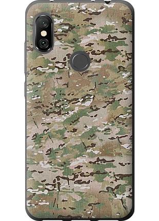 Чехол силиконовый на телефон xiaomi redmi note 6 pro камуфляж v5 "1201u-1551-58250"