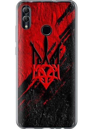 Чохол 2d пластиковий патріотичний на телефон huawei honor 10 lite герб v4 "5293t-1618-58250"