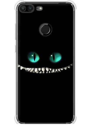Чохол силіконовий протиударний с посиленими кутами на телефон huawei honor 9 lite чеширський кіт "689sp-1359-58250"
