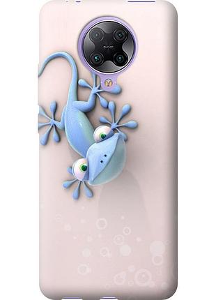 Чохол 2d пластиковий на телефон xiaomi redmi k30 pro гекончик "1094t-1899-58250"