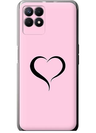 Чохол силіконовий на телефон realme 8i серце 1 "4730u-2518-58250"