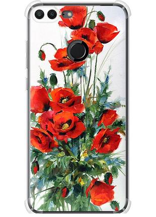 Чохол силіконовий протиударний с посиленими кутами на телефон huawei honor 9 lite маки "523sp-1359-58250"