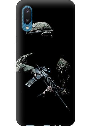 Чохол 2d пластиковий патріотичний на телефон samsung galaxy a02 a022g захисник v3 "5226t-2260-58250"