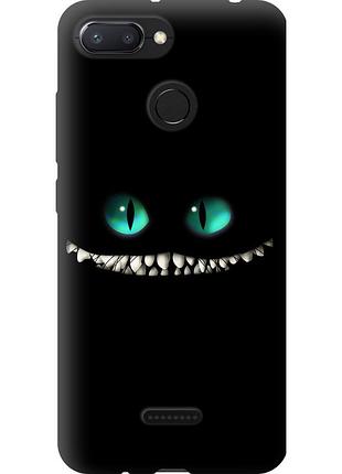 Чохол tpu на телефон xiaomi redmi 6 чеширський кіт "689b-1521-58250"