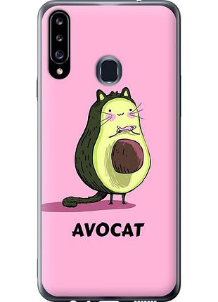 Чохол 2d пластиковий на телефон samsung galaxy a20s a207f avocat "4270t-1775-58250"