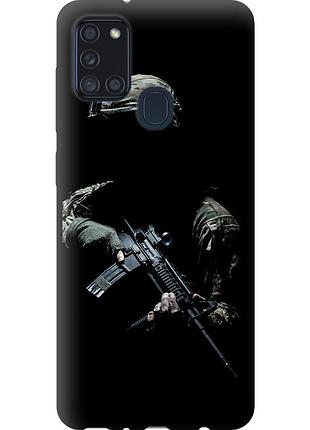 Чехол tpu патриотический на телефон samsung galaxy a21s a217f защитник v3 "5226b-1943-58250"