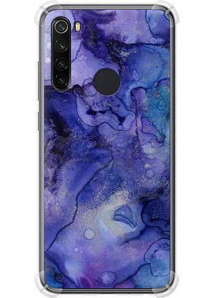 Чохол силіконовий протиударний с посиленими кутами на телефон xiaomi redmi note 8 мармур 7 "4802sp-1787-58250"