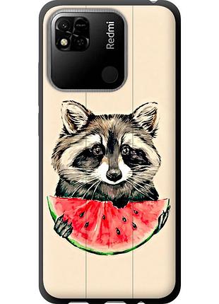 Чехол tpu на телефон xiaomi redmi 10a енотик с арбузом "4605b-2578-58250"