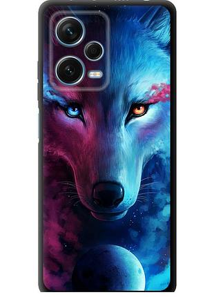 Чехол tpu на телефон xiaomi redmi note 12 pro+ 5g арт-волк "3999b-3612-58250"