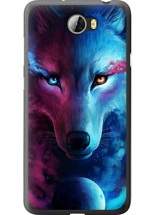 Чохол 2d пластиковий на телефон huawei y5 ii арт-вовк "3999t-496-58250"