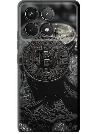 Чехол tpu на телефон xiaomi redmi k70 pro black bitcoin "6090b-3800-58250"