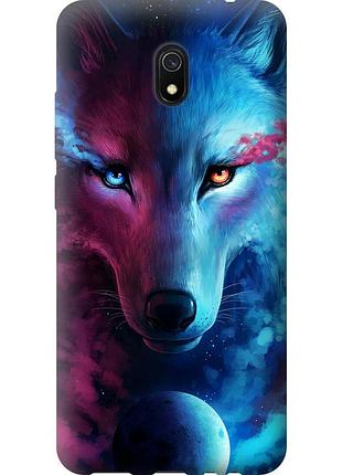 Чехол силиконовый на телефон xiaomi redmi 8a арт-волк "3999u-1794-58250"