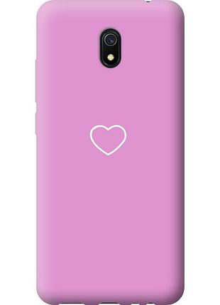 Чехол силиконовый на телефон xiaomi redmi 8a сердце 2 "4863u-1794-58250"