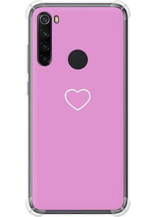 Чохол силіконовий протиударний с посиленими кутами на телефон xiaomi redmi note 8 серце 2 "4863sp-1787-58250"