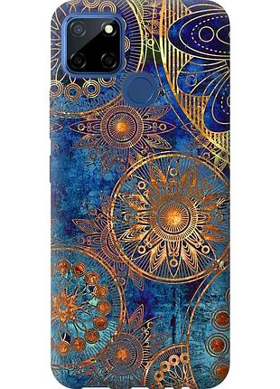 Чохол 2d пластиковий на телефон realme 7i золотий візерунок "678t-2486-58250"