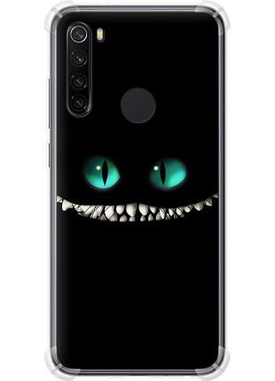 Чохол силіконовий протиударний с посиленими кутами на телефон xiaomi redmi note 8 чеширський кіт "689sp-1787-58250"