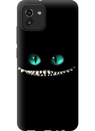 Чохол силіконовий на телефон samsung galaxy a03 a035f чеширський кіт "689u-2499-58250"