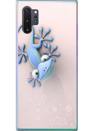 Чехол 2d пластиковый на телефон samsung galaxy note 10 plus геккончик "1094t-1756-58250"