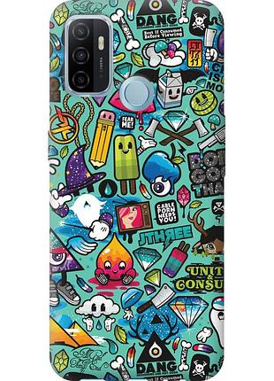 Чехол силиконовый на телефон oppo a53 стикер бомбинг 1 "693u-568-58250"
