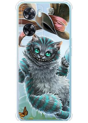 Чехол силикон с усиленными углами на телефон oppo a57s чеширский кот 2 "3993sp-2931-58250"