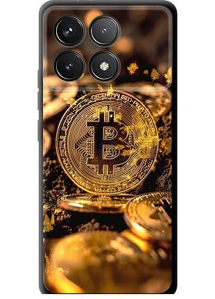 Чохол tpu на телефон xiaomi redmi k70 pro золота лихоманка біткойна "6089b-3800-58250"