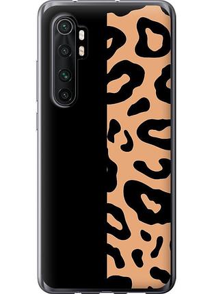 Чохол 2d пластиковий на телефон xiaomi mi note 10 lite плями леопарда "4269t-1937-58250"