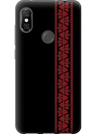 Чехол силиконовый на телефон xiaomi redmi note 6 pro вышиванка 53 "2041u-1551-58250"
