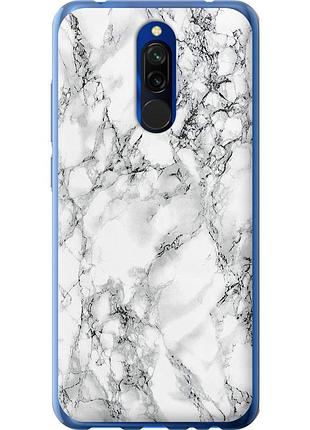 Чохол силіконовий на телефон xiaomi redmi 8 мармур білий "4480u-1806-58250"