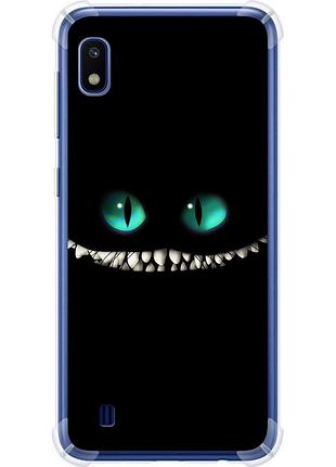 Чохол силіконовий протиударний с посиленими кутами на телефон samsung galaxy a10 2019 a105f чеширський кіт "689sp-1671-58250"