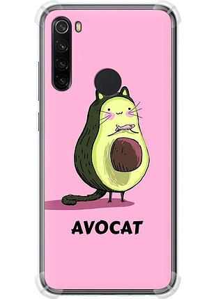 Чохол силіконовий протиударний с посиленими кутами на телефон xiaomi redmi note 8 avocat "4270sp-1787-58250"