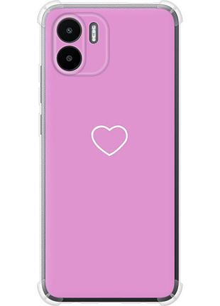Чехол силикон с усиленными углами на телефон xiaomi redmi a1 сердце 2 "4863sp-2768-58250"