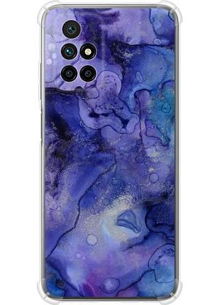 Чехол силикон с усиленными углами на телефон xiaomi redmi 10 мрамор 7 "4802sp-2488-58250"