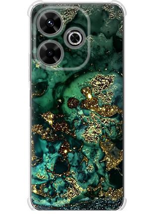 Чохол силіконовий протиударний с посиленими кутами на телефон xiaomi redmi 13 4g мармур золото багатство "5419sp-3751-58250"