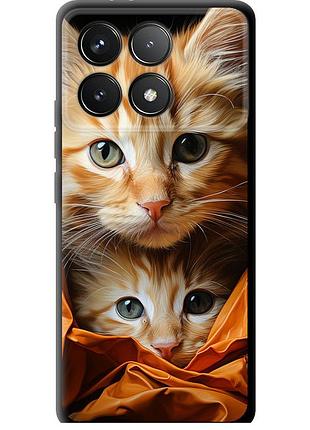 Чехол tpu на телефон xiaomi poco f6 pro котики 2 "5664b-3755-58250"